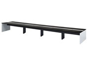 Netforce/ワークプロ フリーアドレスデスク 8人用 幅5600 WH×DBR