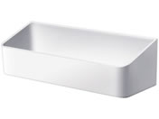 アスベル/ラックス 浴室 収納ラック ポケット 吸着シート式 ホワイト/A5006