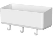 アスベル/ラックス マグネット フリーラック フック付き ホワイト/5753