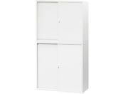 Netforce/イーセンブリー 引戸書庫 2台 セット H1630 2段3段 WH