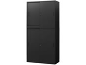 Netforce/イーセンブリー 引戸書庫 2台 セット H1860 2段3段 BK