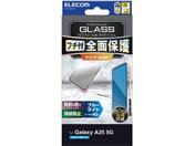 エレコム/Galaxy A25 5G ガラスフィルム フレーム ブラック/PM-G253FLGF