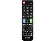 エレコム/12メーカー対応マルチテレビリモコン Mサイズ/ERC-TV01MBK-MU