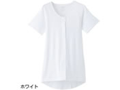 ケアファッション/3分袖ホックシャツ(2枚組)(婦人) ホワイト M