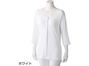 ケアファッション/7分袖ワンタッチシャツ(2枚組)(婦人) ホワイト L