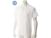 ケアファッション 半袖クレープワンタッチシャツ(2枚組)(紳士) ホワイト M