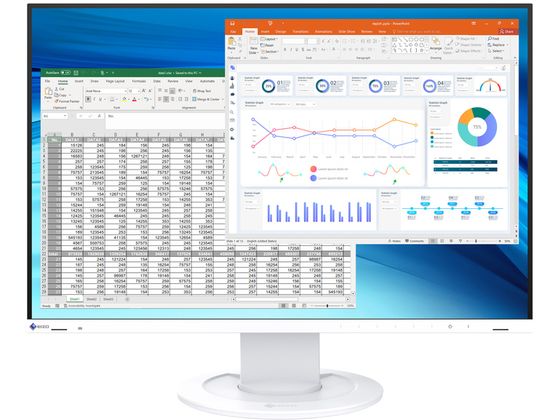 G)EIZO/FlexScan 24.1�^ �J���[�t�����j�^�[ �z���C�g/EV2410R-WT