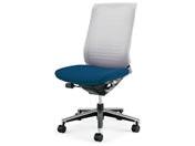 G)コクヨ/インスパイン ハイバック肘無 背白座青 CRGA2502E1GMT5V