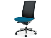 G)コクヨ/インスパイン ハイバック肘無 背黒座青CRGA2502E6GMT4V