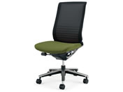 G)コクヨ/インスパイン ハイバック肘無 背黒座緑 CRGA2502E6GMQ5W