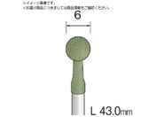 Minimo/研磨用ゴム砥石 WA ミディアム#80 φ6 10本入 DB3111