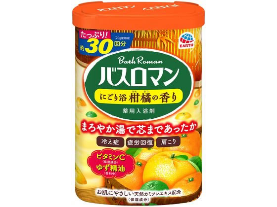 アース製薬 バスロマン にごり浴柑橘の香り 600g