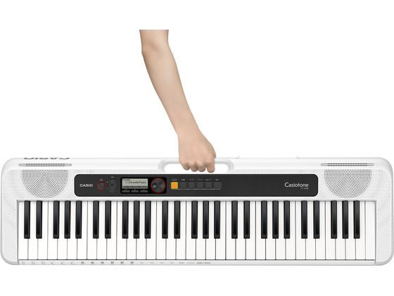 カシオ計算機 Casiotone 電子キーボード ホワイト CT-S200WEが14,850円