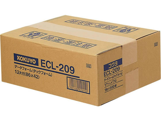 コクヨ コンピュータフォームラベル 12面 500折 ECL-209