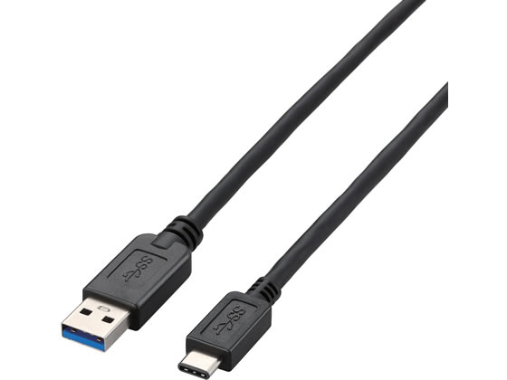 エレコム USB3.1ケーブル(A-TypeC) 0.5m ブラック USB3-AC05BK