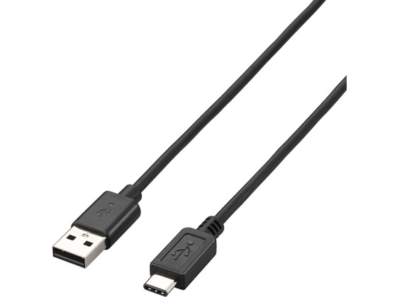 エレコム USB2.0ケーブル(A-TypeC) 1m ブラック U2C-AC10BK