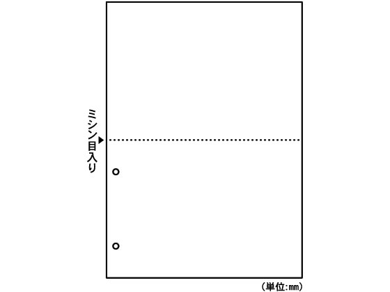 ヒサゴ マルチプリンタ帳票 白紙 2面 2穴 100枚 Fsc84が698円 ココデカウ