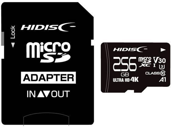 HIDISC microSDXCカード 256GB Class3 HDMCSDX256GCL10