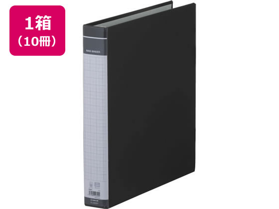 キングジム リングバインダーBF A4タテ 黒 10冊 669BF-BK