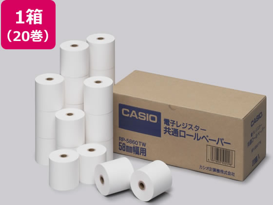 �J�V�I ���W�X�^�[�p���[���y�[�p�[ 58mm�~60mm 20���� RP-5860-TW