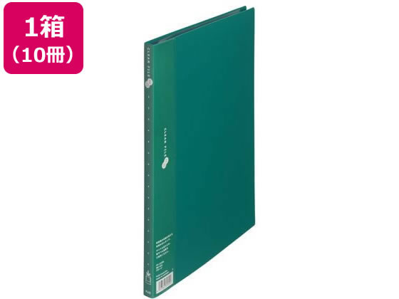 プラス クリアーファイル スーパーエコノミー A4 グリーン 88-423 10冊