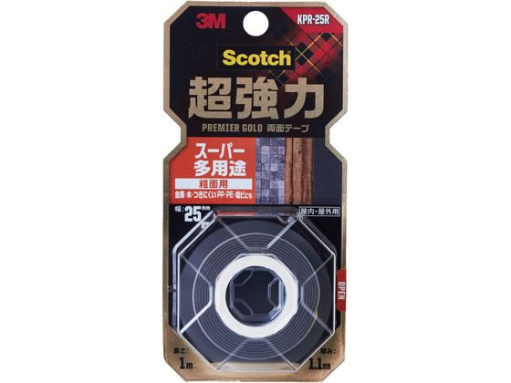 3M スコッチ 超強力両面テープ プレミアゴールド粗面用25mm×1m