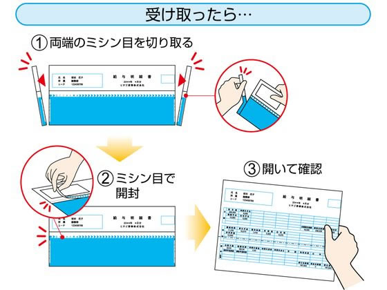 ヒサゴ 給与明細書(密封式) A4タテ 2面 350枚 GB1172TNが8,910円