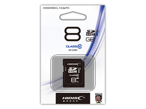 HIDISC SDHCカードUHS-1CLASS10 8GB HDSDH8GCL10UIJP3