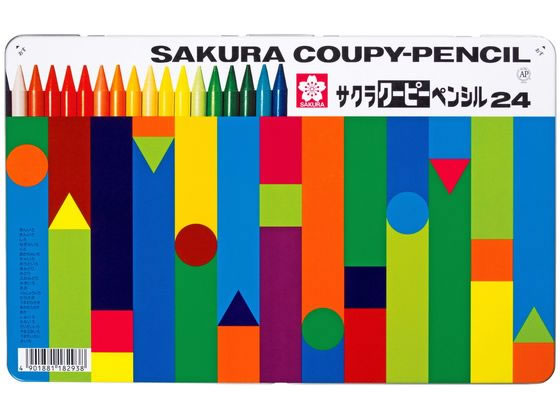 サクラ クーピーペンシル 24色セット(缶入) FY24