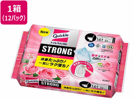 KAO トイレクイックル ストロング プレミアムローズの香り 詰替 16枚 12P