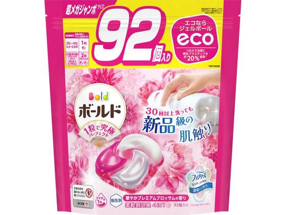 P & G ボールドジェルボール4D プレミアムブロッサム 詰替 92個入