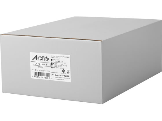3M �G�[�������x���V�[�� �v�����^���p �n�C�O���[�h�^�C�v A4 �m�[�J�b�g 500�V�[�g 39100
