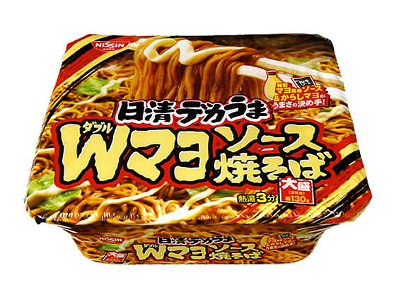 日清食品 日清デカうま Wマヨソース焼そば 153gが135円 ココデカウ