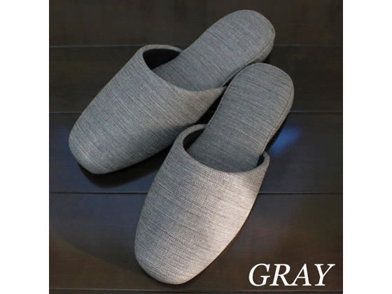 ストロング 生地の様なビニールスリッパ M GRAY 10-5-155-05