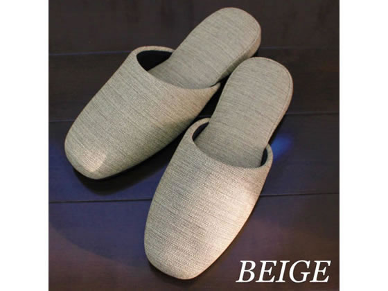 ストロング 生地の様なビニールスリッパ M BEIGE 10-5-155-09