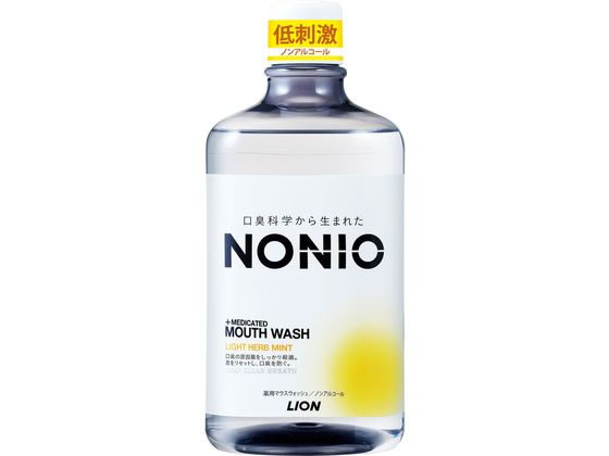 ライオン NONIO マウスウオッシュ ノンアルコール ライトハーブミント 1000mL