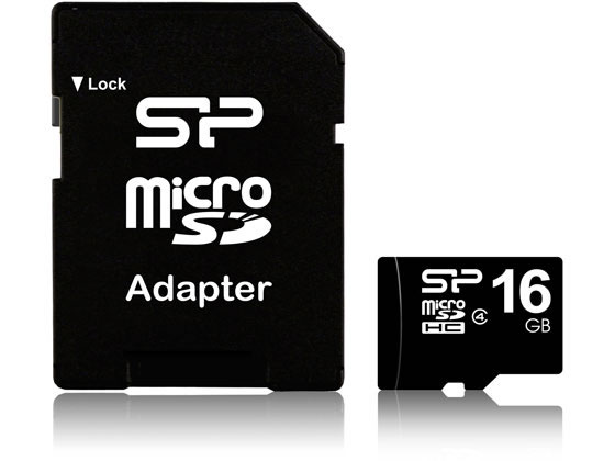 シリコンパワー microSDHCカード 16GB SP016GBSTH004V10SP