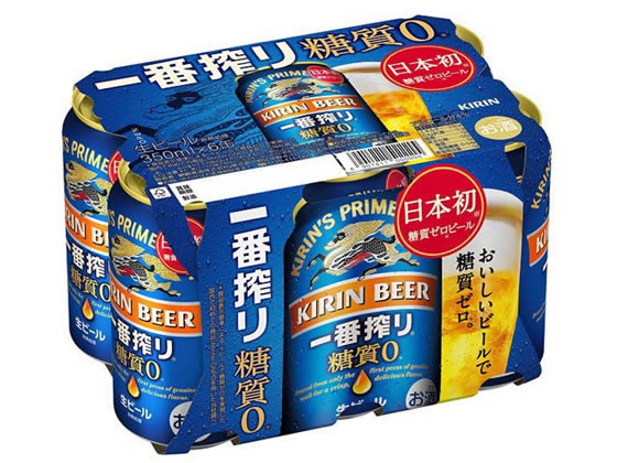 酒)キリンビール 一番搾り 糖質ゼロ 350ml 6缶が1,430円【ココデカウ】