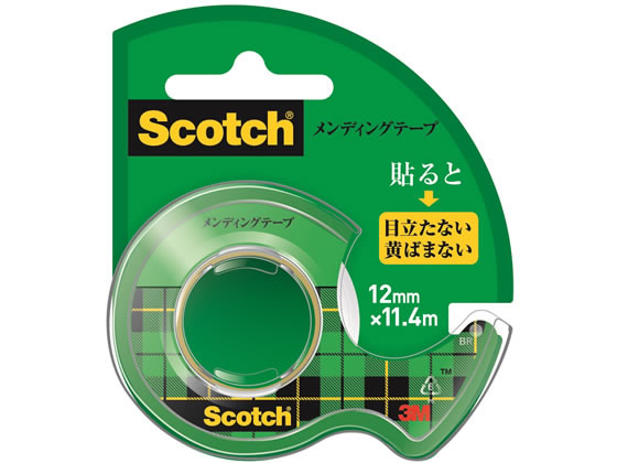 3M スコッチ メンディングテープ 小巻 12mm ディスペンサー付 CM-12