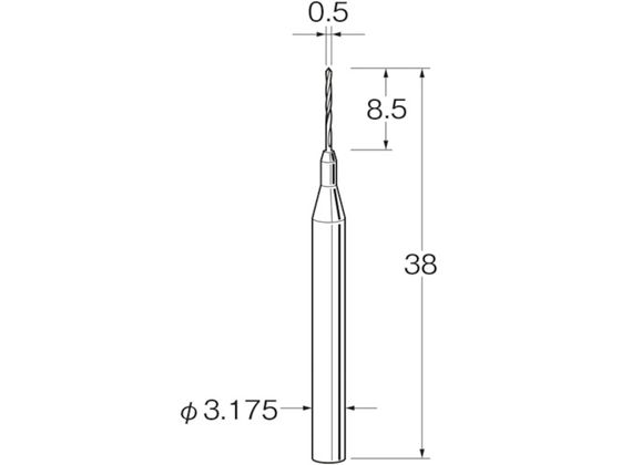 �����[�^�[ �c�C�X�g�h���� ���d���� �n�a mm :0.5�V�����N�a mm :3.175 T3005