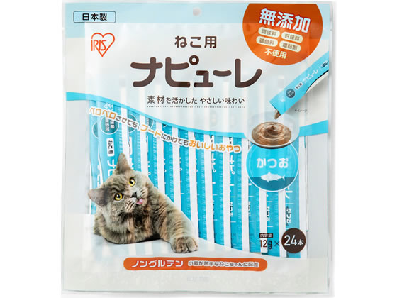 アイリスオーヤマ ねこ用 ナピューレ かつお 24本が6円 ココデカウ