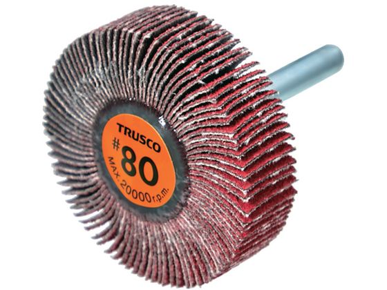 TRUSCO �Z���~�b�N�t���b�v�z�C�[�� ���a6mm #80 �O�a50�~��15�~����40 5�� TCF5015-CE-80