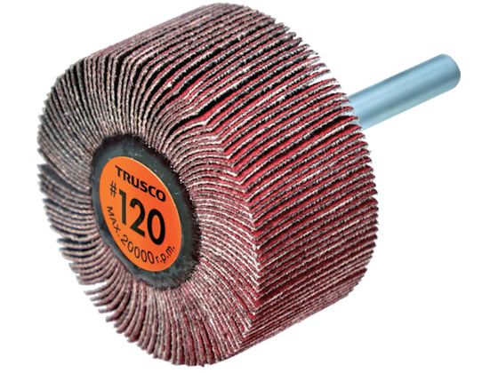 TRUSCO �Z���~�b�N�t���b�v�z�C�[�� ���a6mm #120 �O�a50�~��25�~����40 5�� TCF5025-CE-120