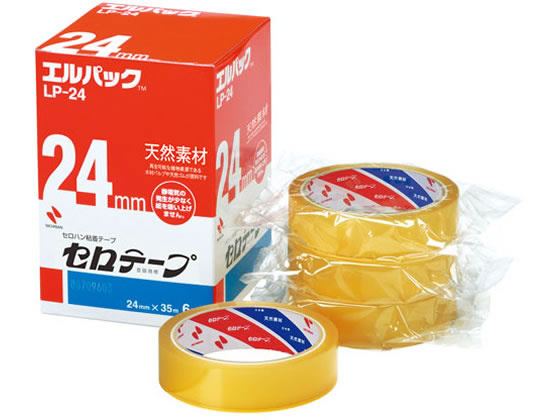 ニチバン セロテープ 大巻 エルパック 24mm×35m 6巻 LP-24が1,740円