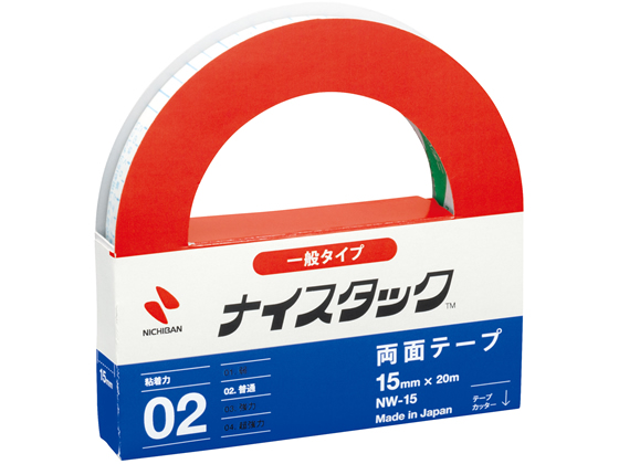 ニチバン 再生紙両面テープ ナイスタック レギュラーサイズ NW-15