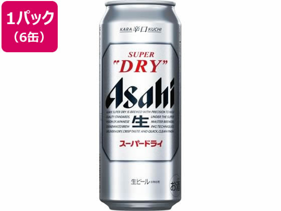 酒)アサヒビール アサヒスーパードライ 生ビール 5度 500ml 6缶が1,816