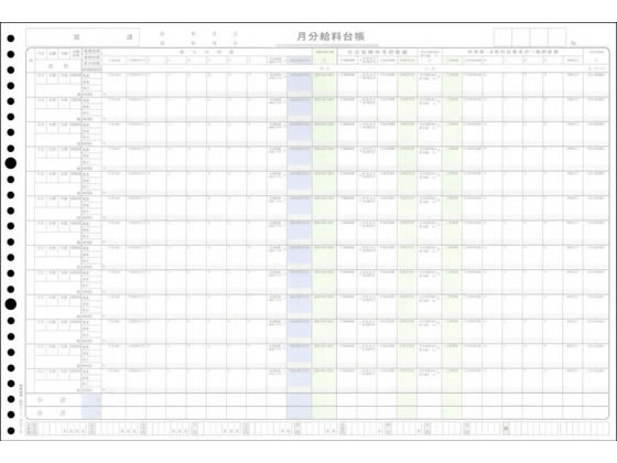 日本法令 パーフェクト式給料明細書・給料台帳 給与L-1