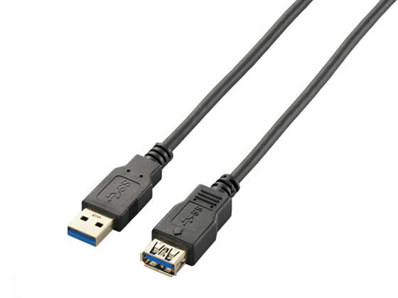 エレコム USB3.0延長ケーブル A-Aタイプ 2m ブラック USB3-E20BK