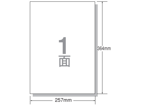 エーワン レーザー用ラベルB4 ノーカット 100枚 28432