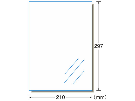 エーワン レーザー用透明フィルムラベルA4 ノーカット ツヤ消し 10枚 28428
